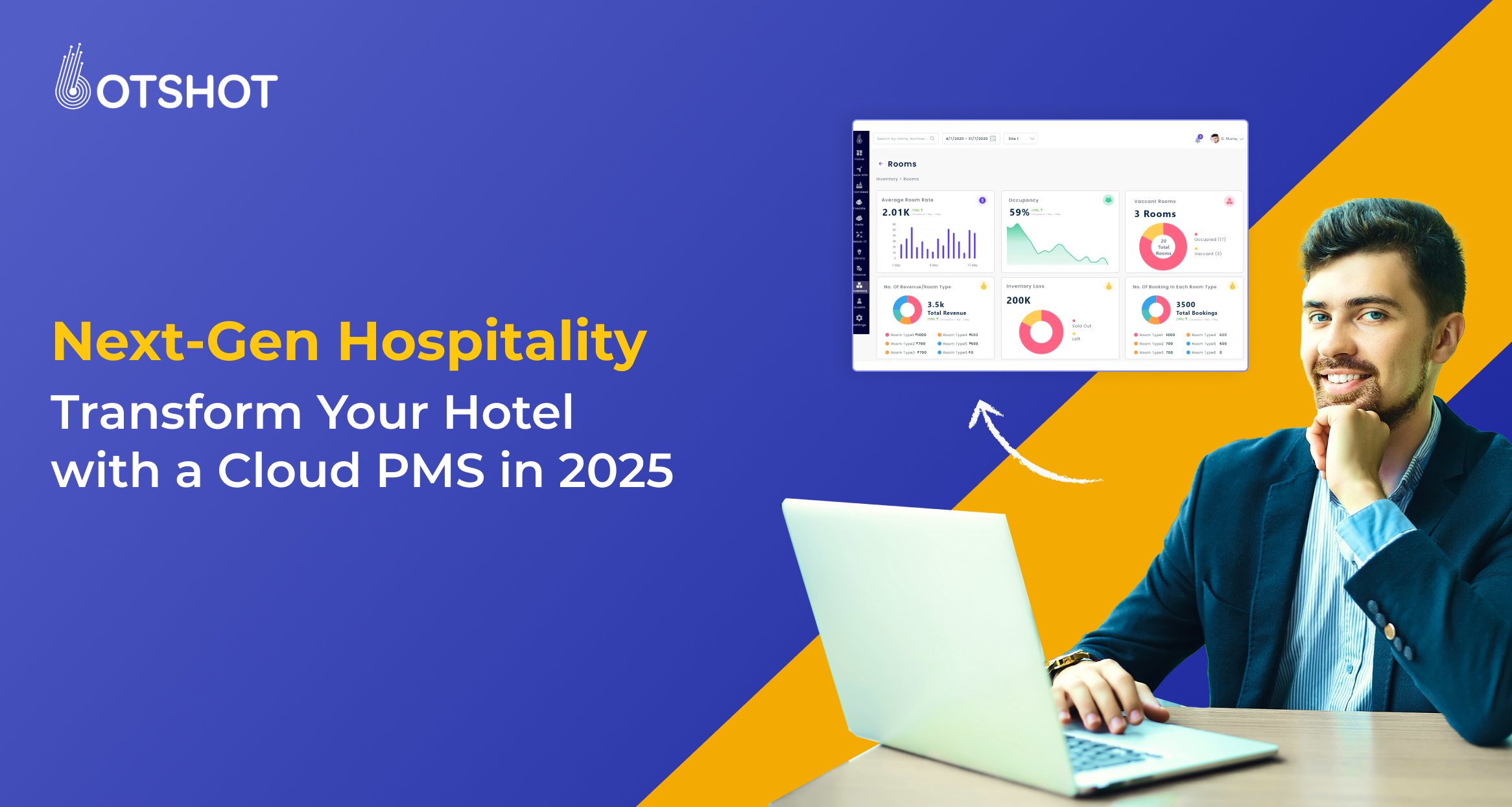 Cover image for blog on next-gen hospitality with cloud PMS in 2025